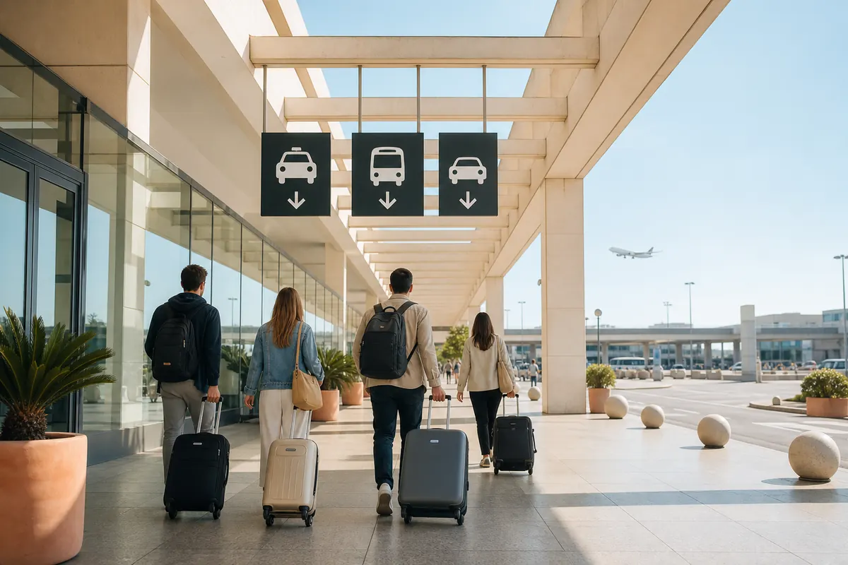 Ankunft am Flughafen Palma de Mallorca